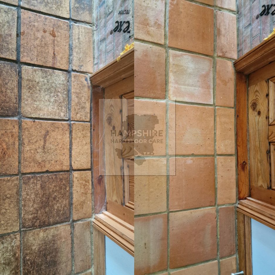 Terracotta Floor Restoration Cleaning Hampshire