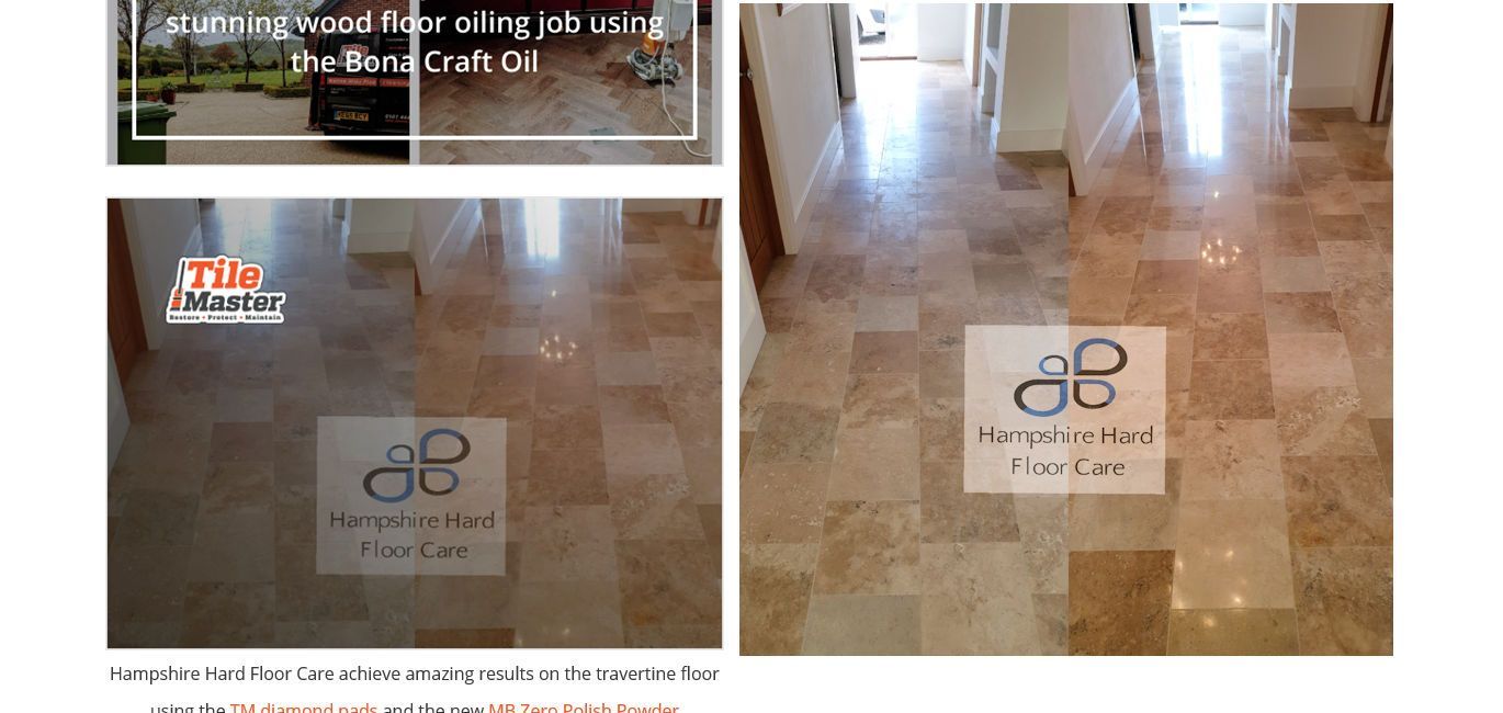 Travertine Floor Polished and Sealed