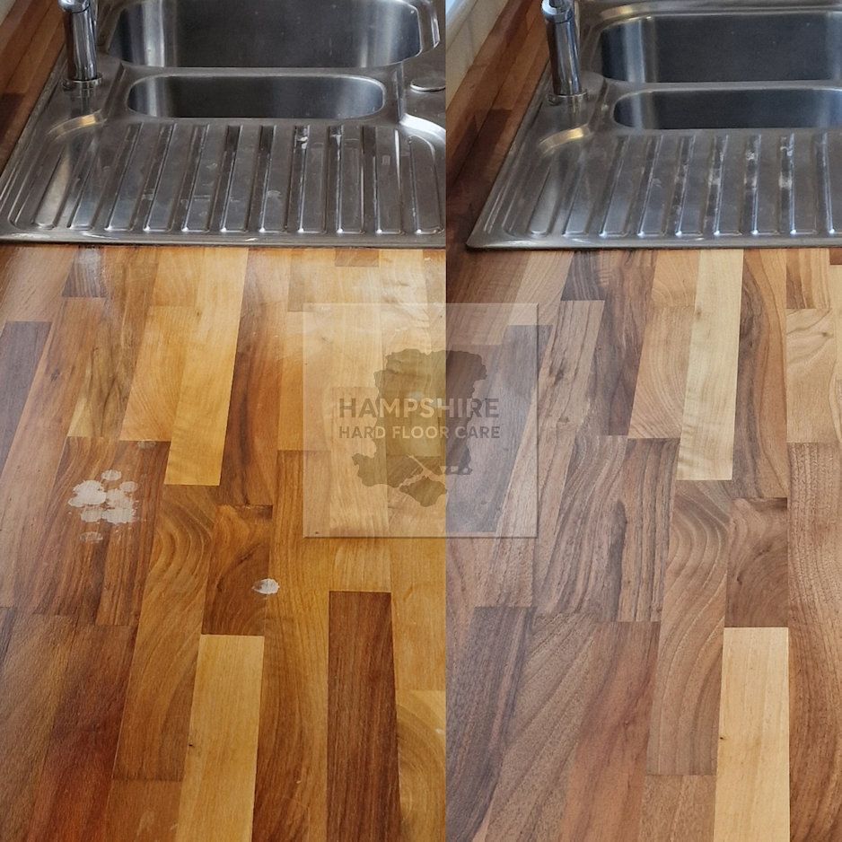 Iroko Worktop restoration