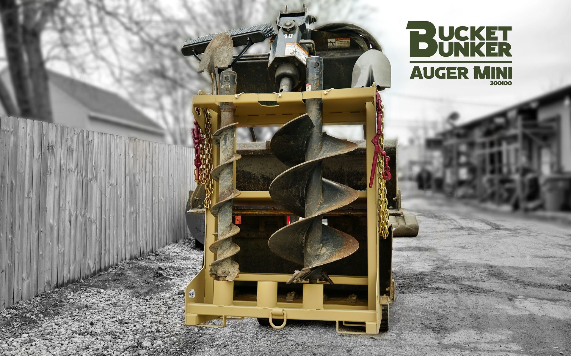 A picture of a bucket bunker auger mini