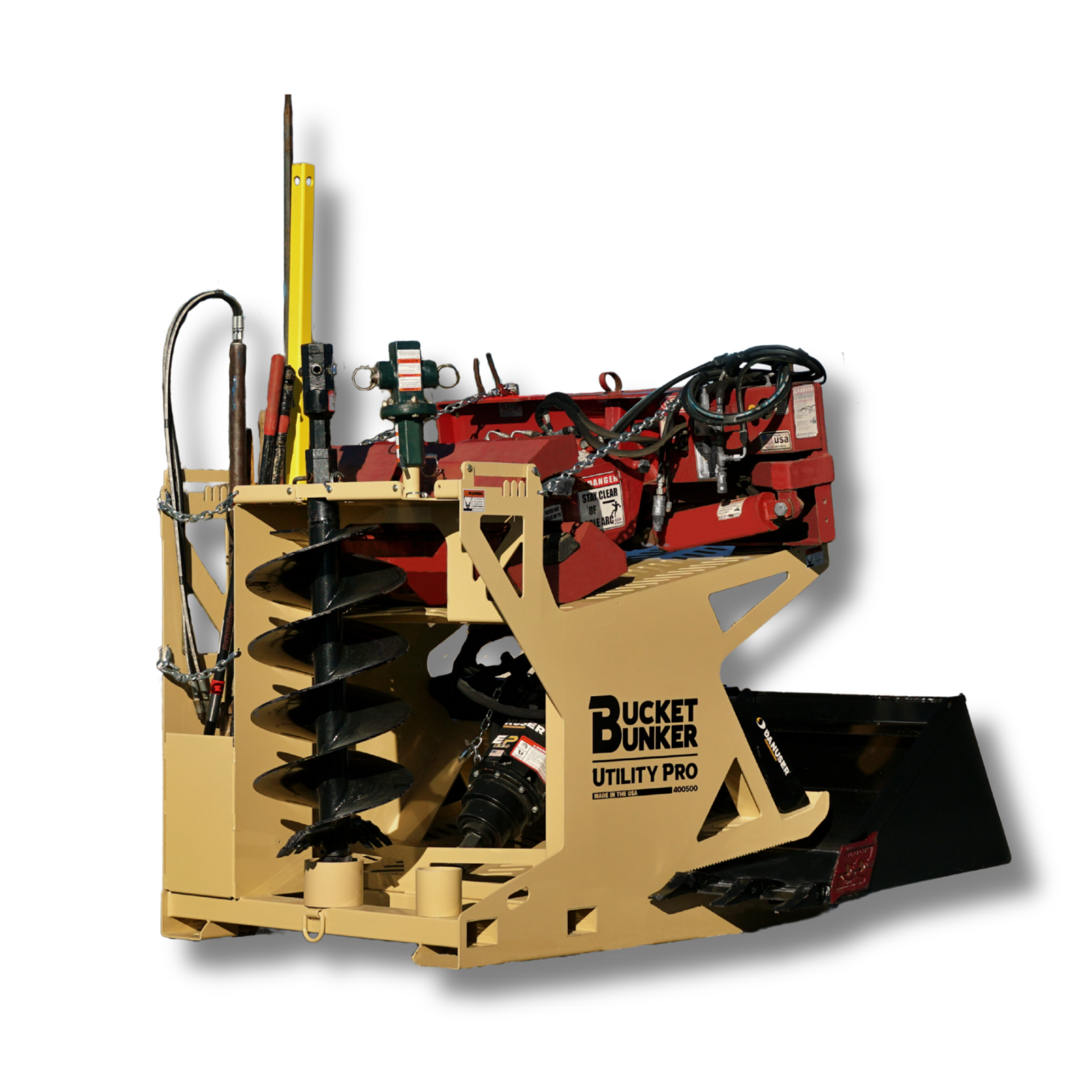 Skid Steer Attachment Rack Quotes | Bucket Bunker® Load & Go Attachment ...