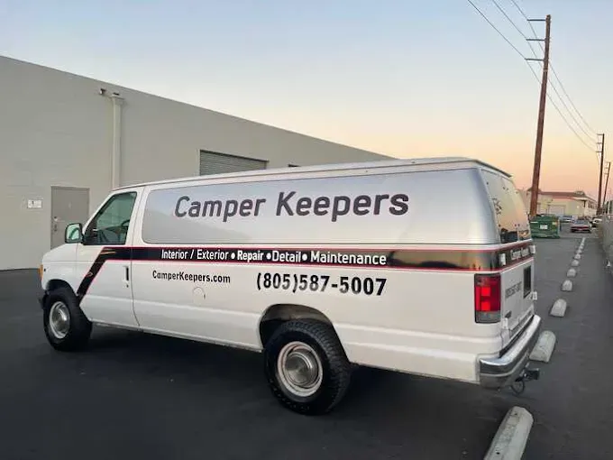 White van with