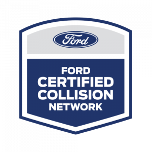 A logo for the ford certified collision network