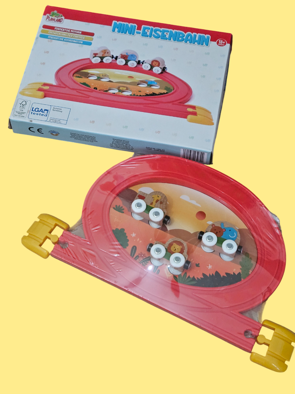 Tren de madera animalitos