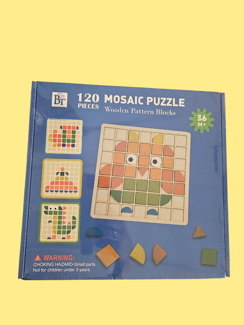 Rompecabezas Mosaico de Madera – 120 Piezas