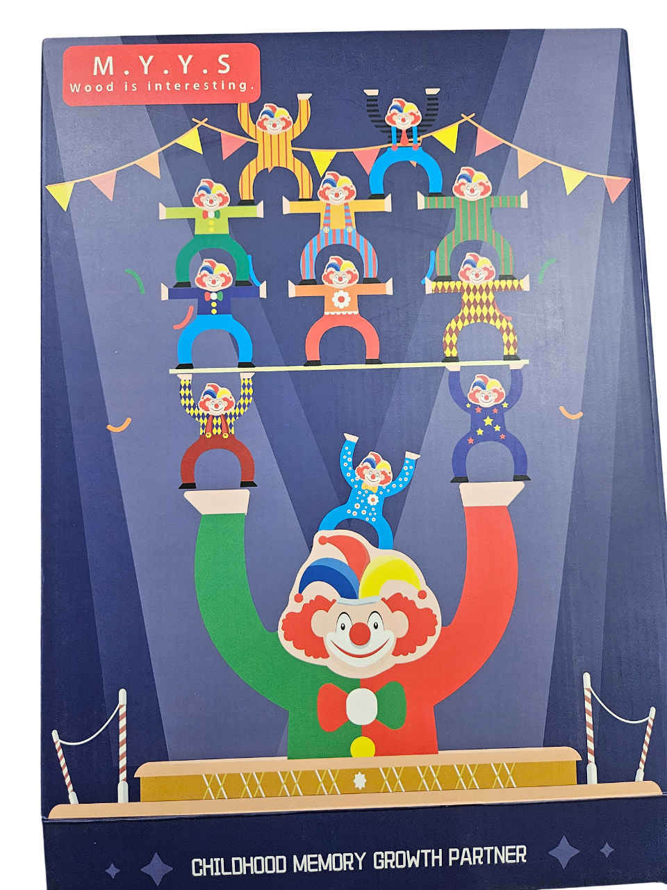 juego de equilibrio payasos acróbatas