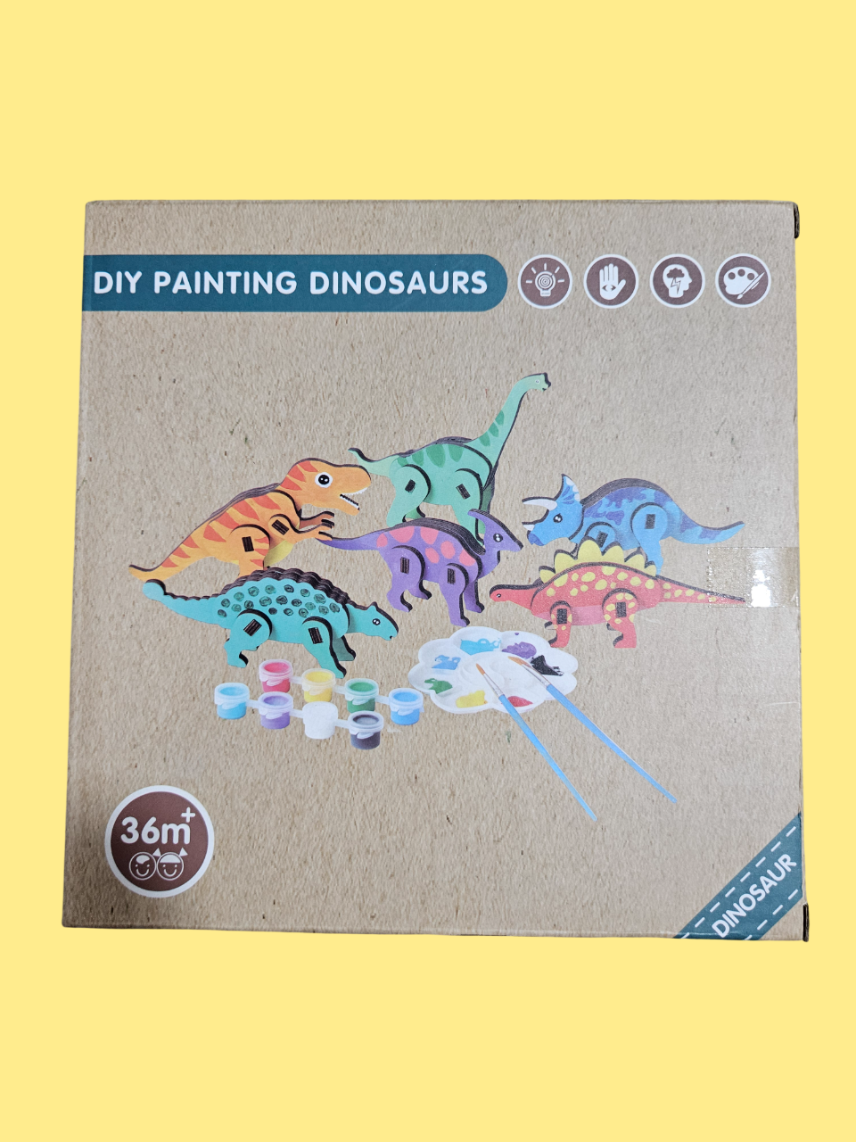 Kit Creativo para Pintar Dinosaurios