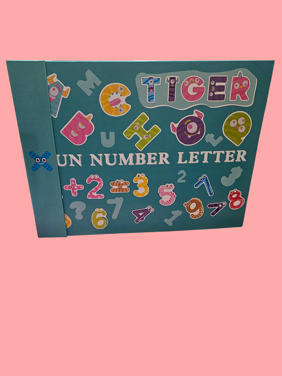 Libro pizarra con letras y números magnéticos