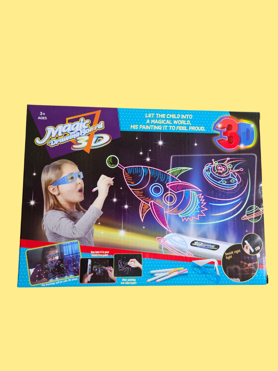 PIZARRA MAGICA DE DIBUJO CON EFECTO 3D