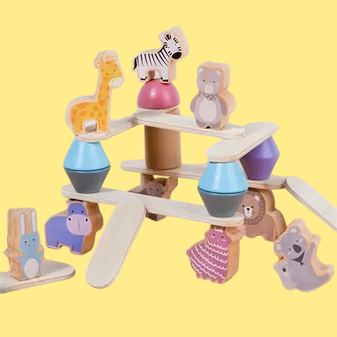 Animal Balance Jenga