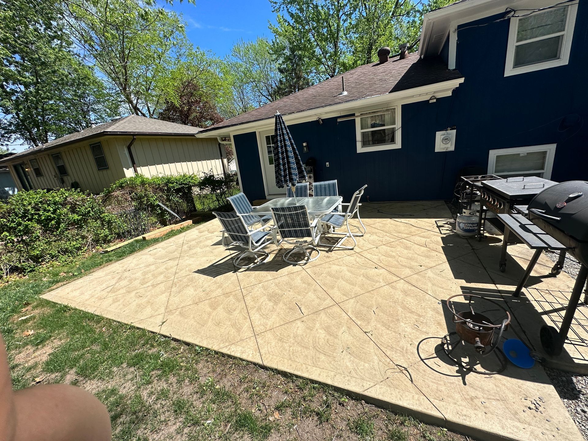 Stamped Concrete & Wood Patios