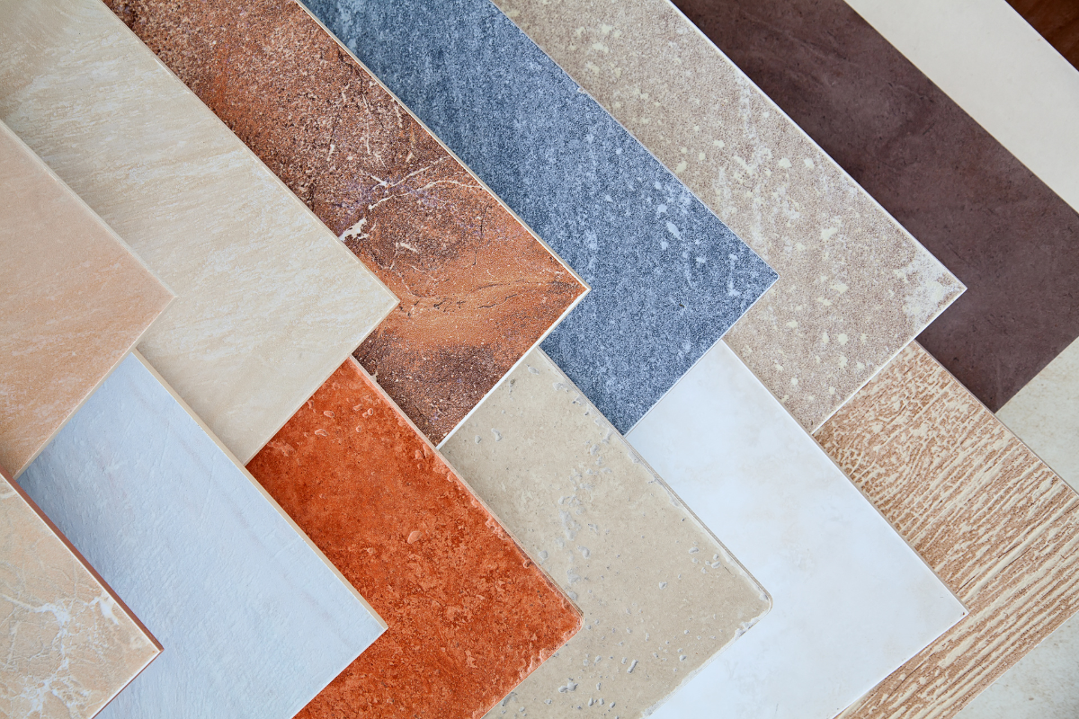 There are many different types of tiles in this picture. Menke Inc. Abilene, TX