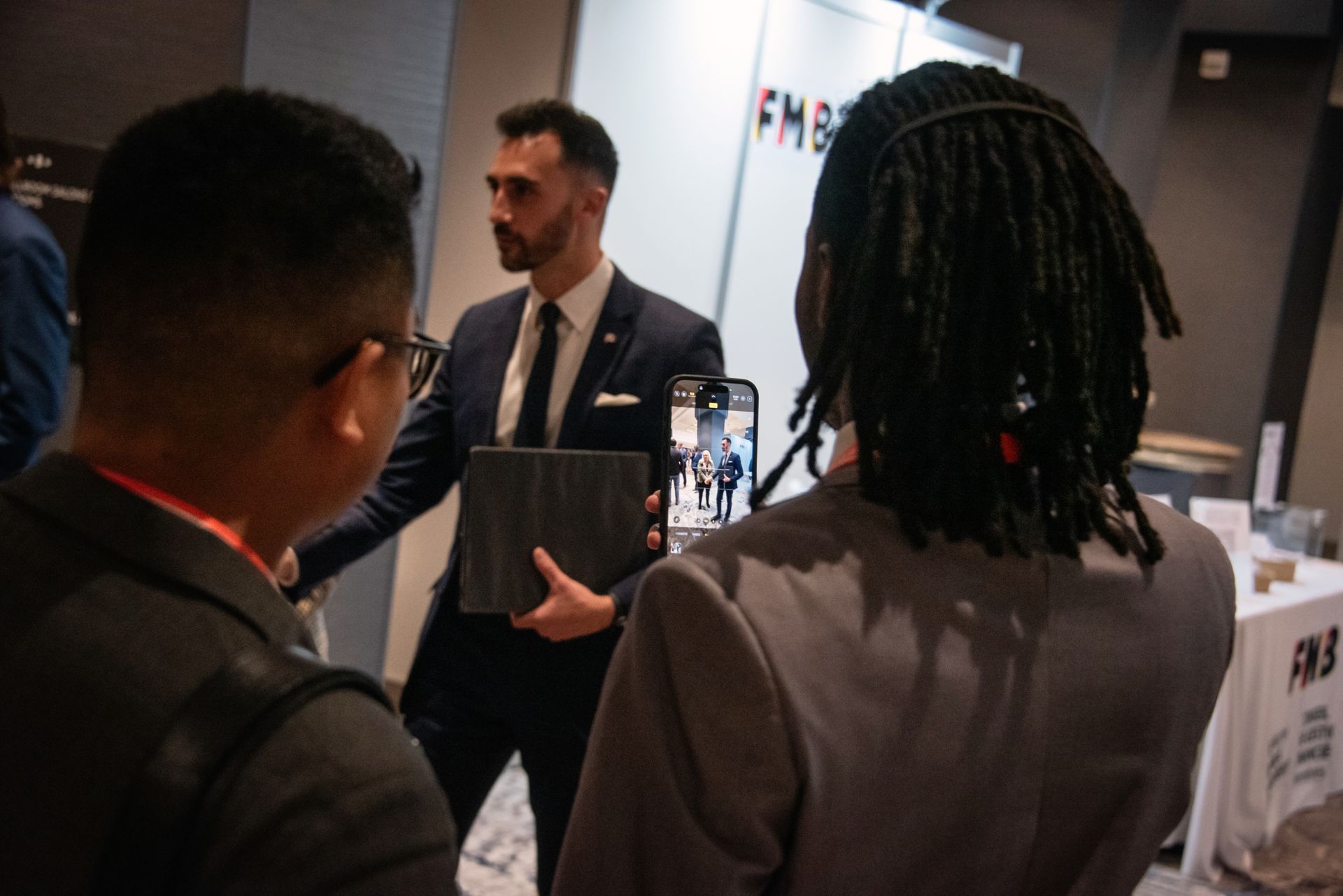 Stephen Lecce meets crowd