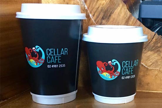 Two cup of coffee — Café & Bottle Shop Fingal Bay, QLD