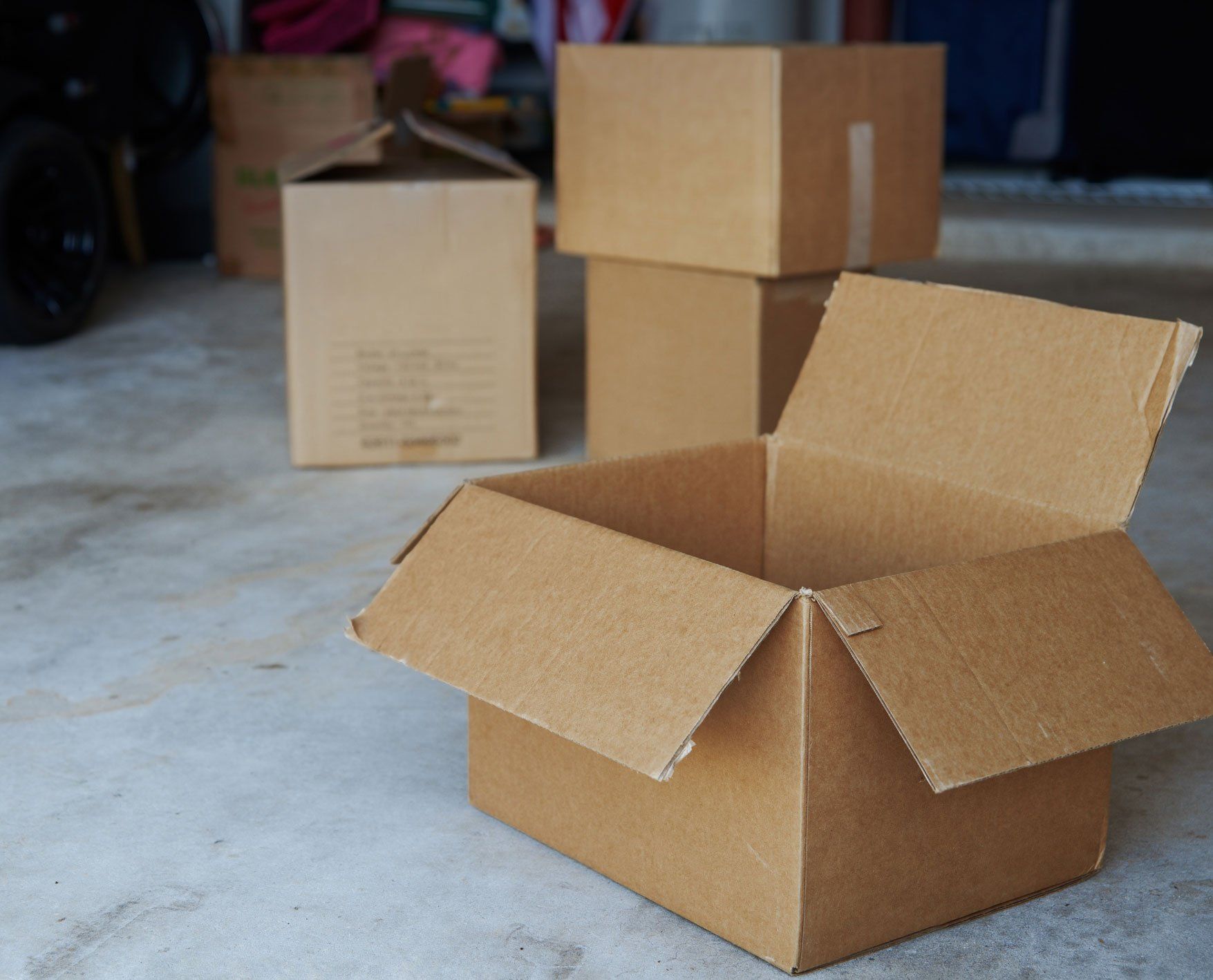 Boxes In Storage Shed — Tucson, AZ — Elegant Movers
