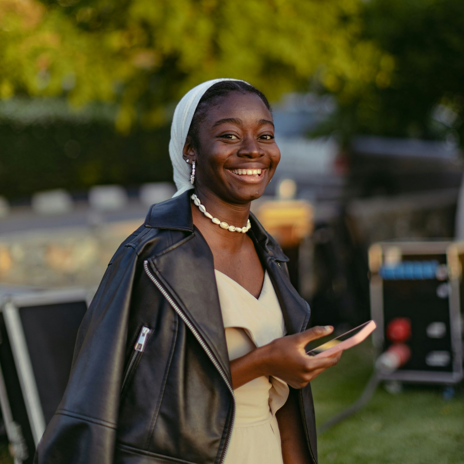 Photo of African American teen smiling