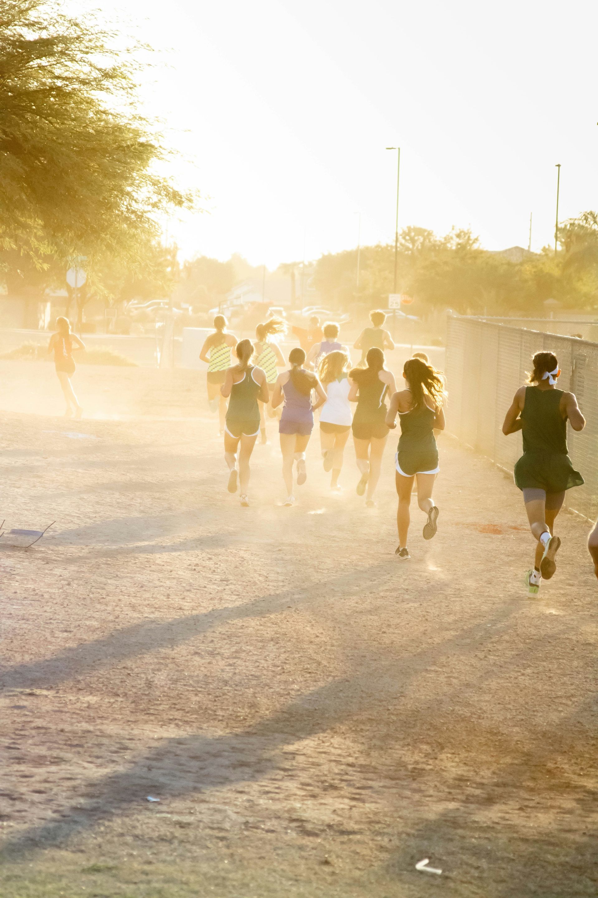 group of  women running