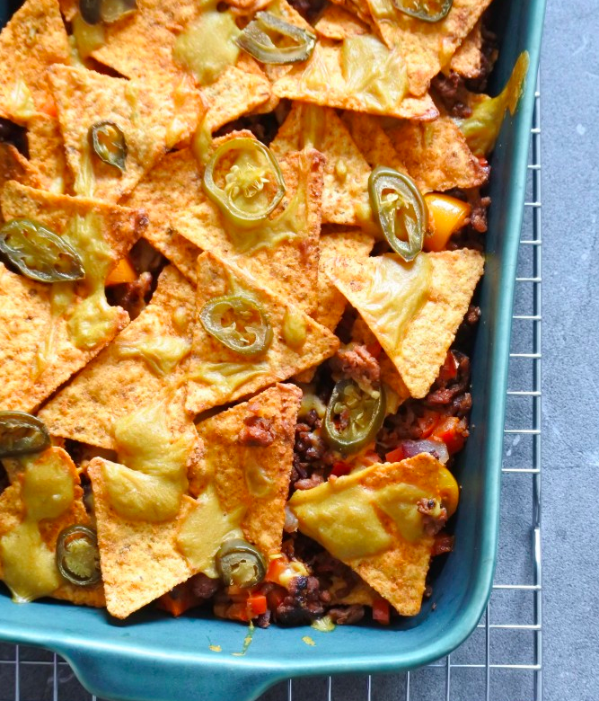 vegan nachoschotel | vega & vegan borrelhapjes