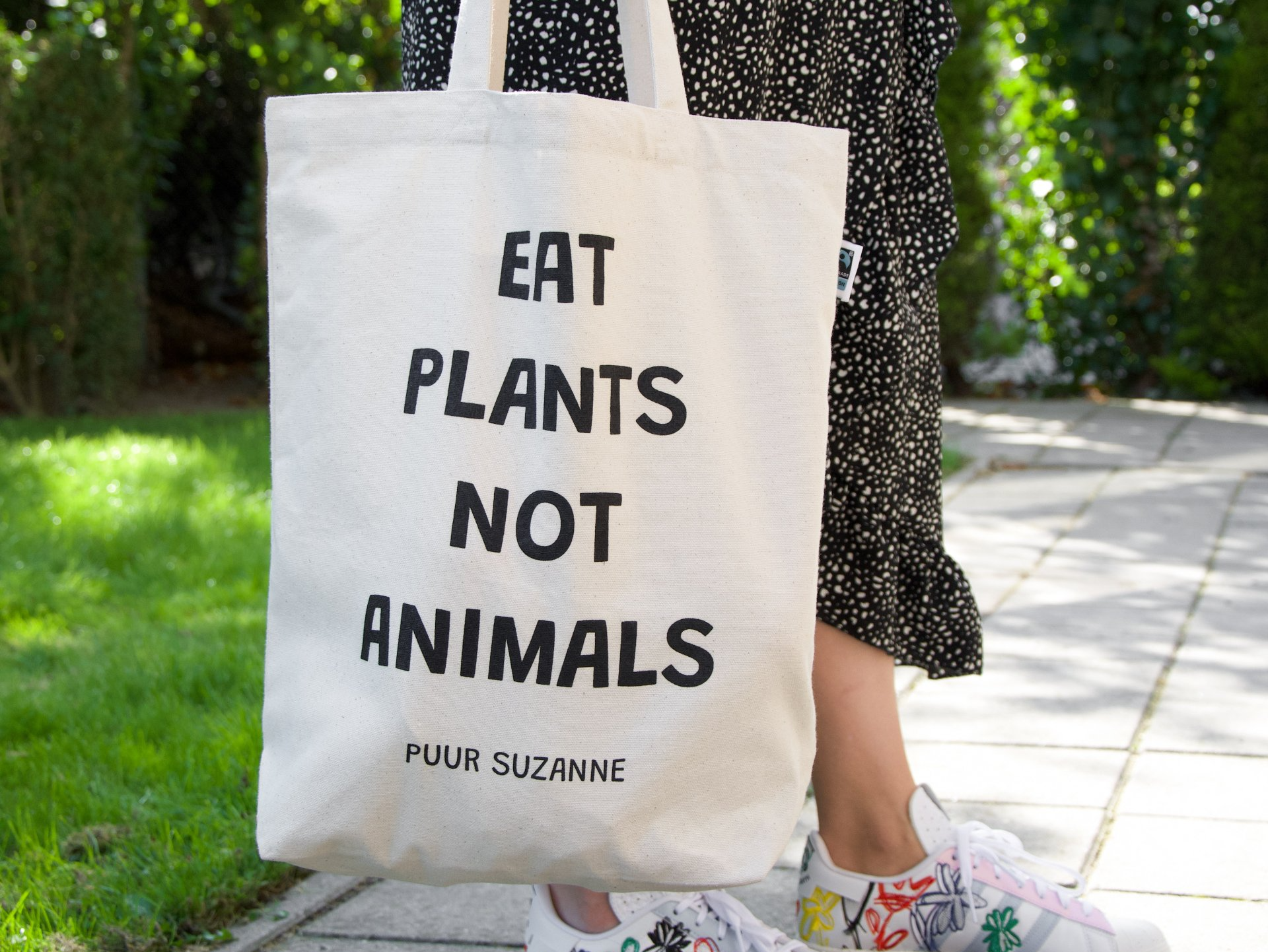 Shopper | Eat plants not animals |  Puur Suzanne | Groene Dromers