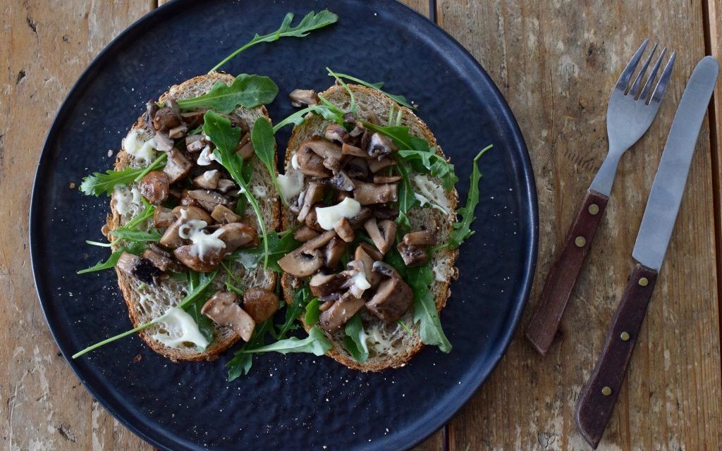 vegan lunch | champignons | groene dromers