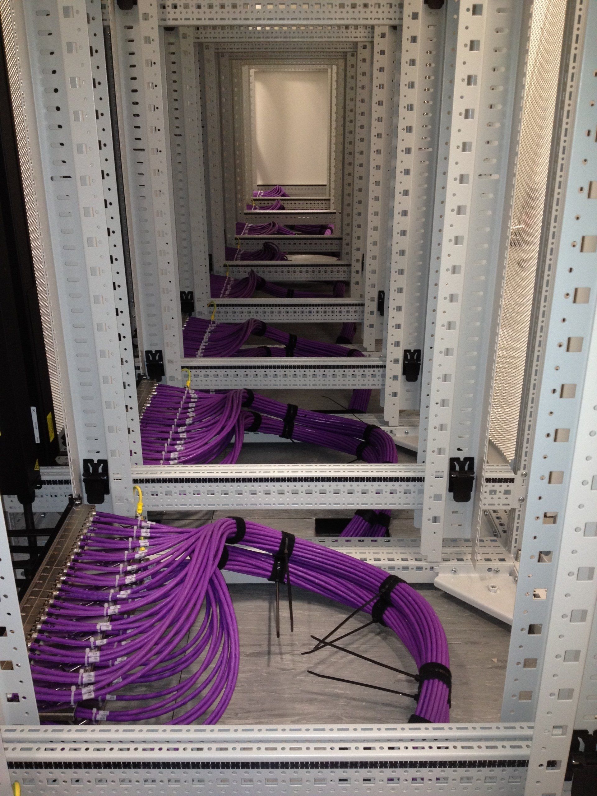 purple cables insatllation
