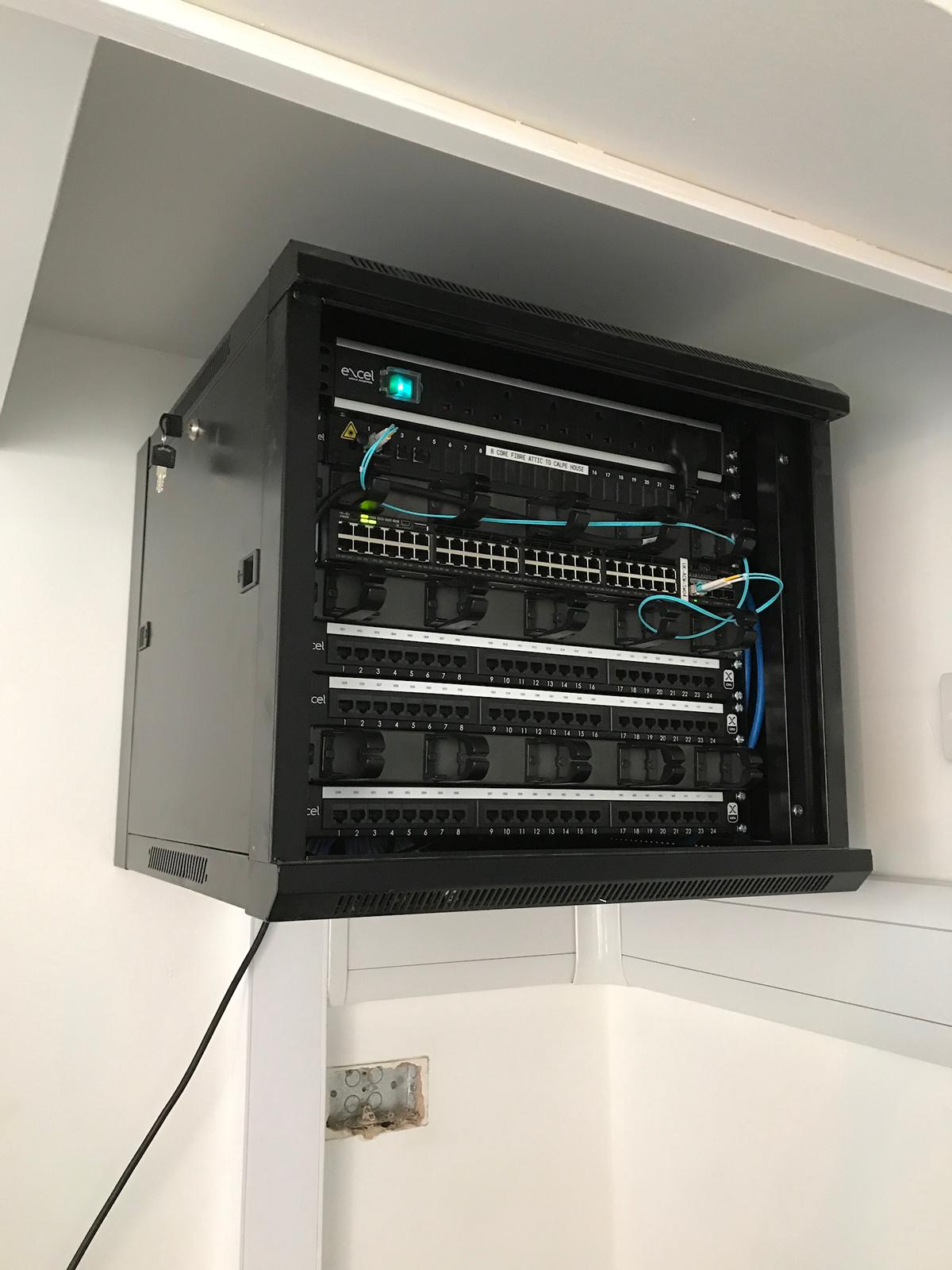 cabled server box