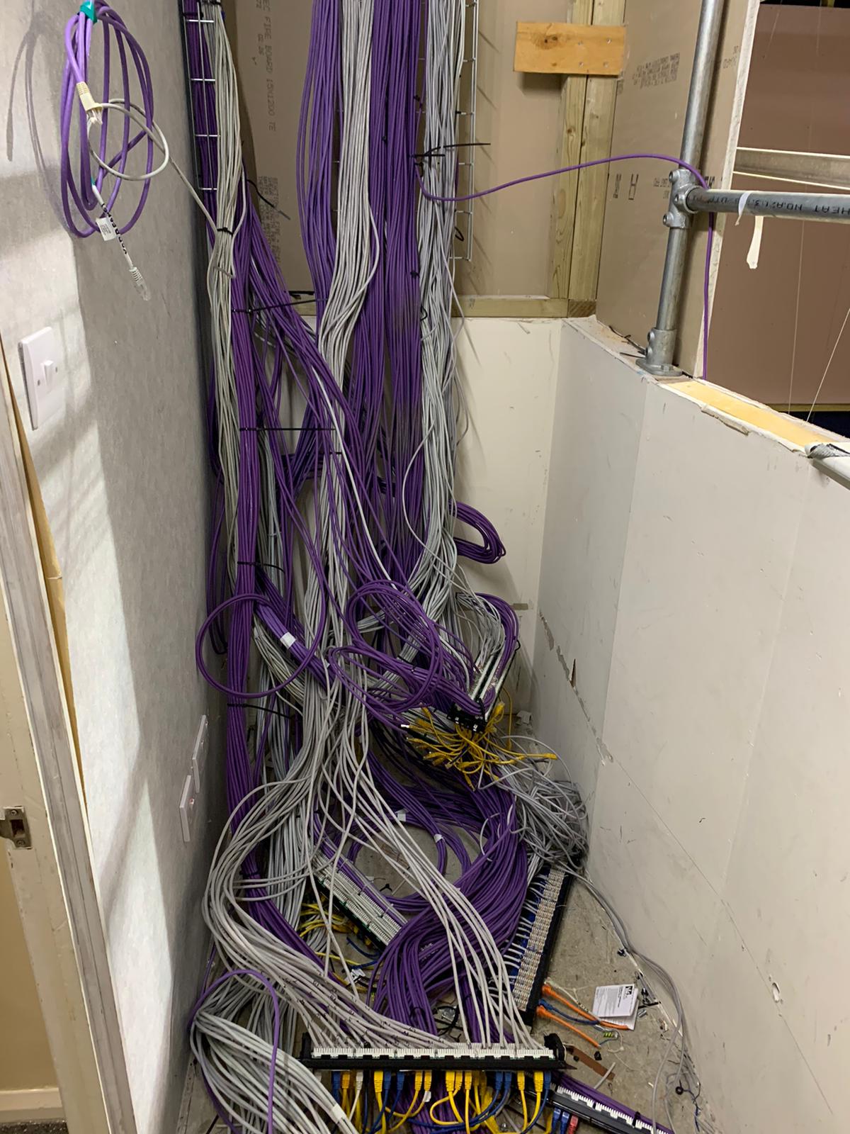 cables hanging down