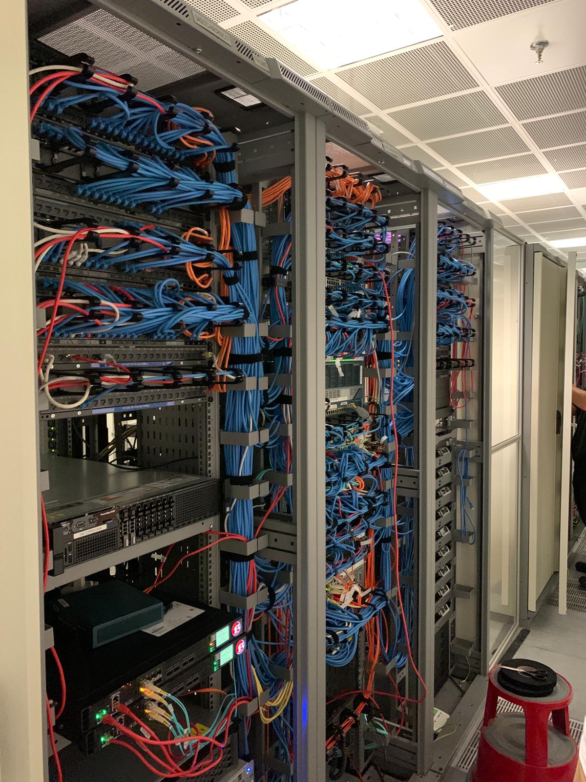 completed repatch of a data centre