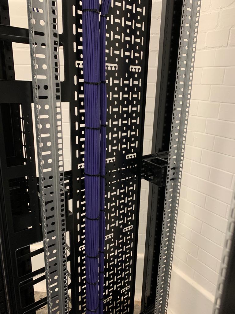 server with cables