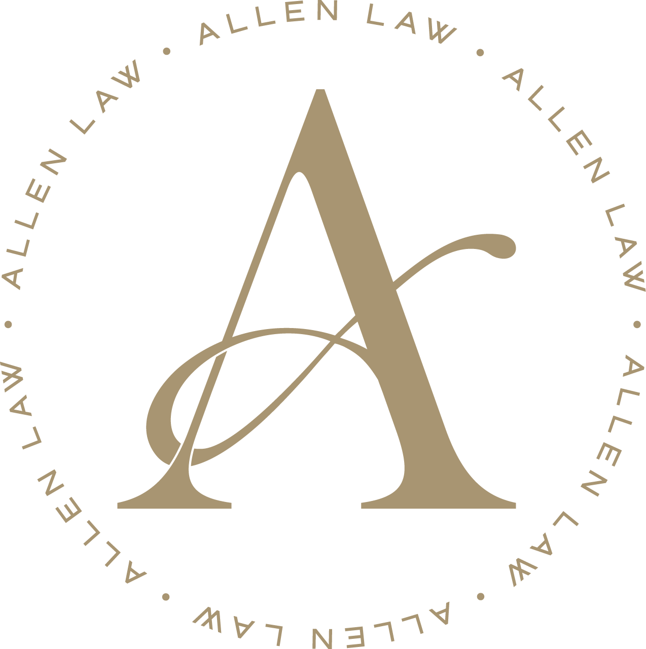 Allen Law for marriage contracts gold logo
