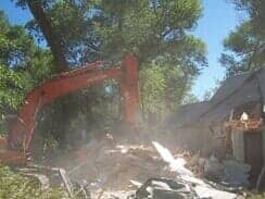 Orange Truck on Work — Excavation Services in Logan, Utah