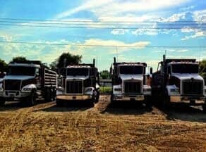 Landscaping Trucks on Line — Bulldozing Services in Logan, Utah