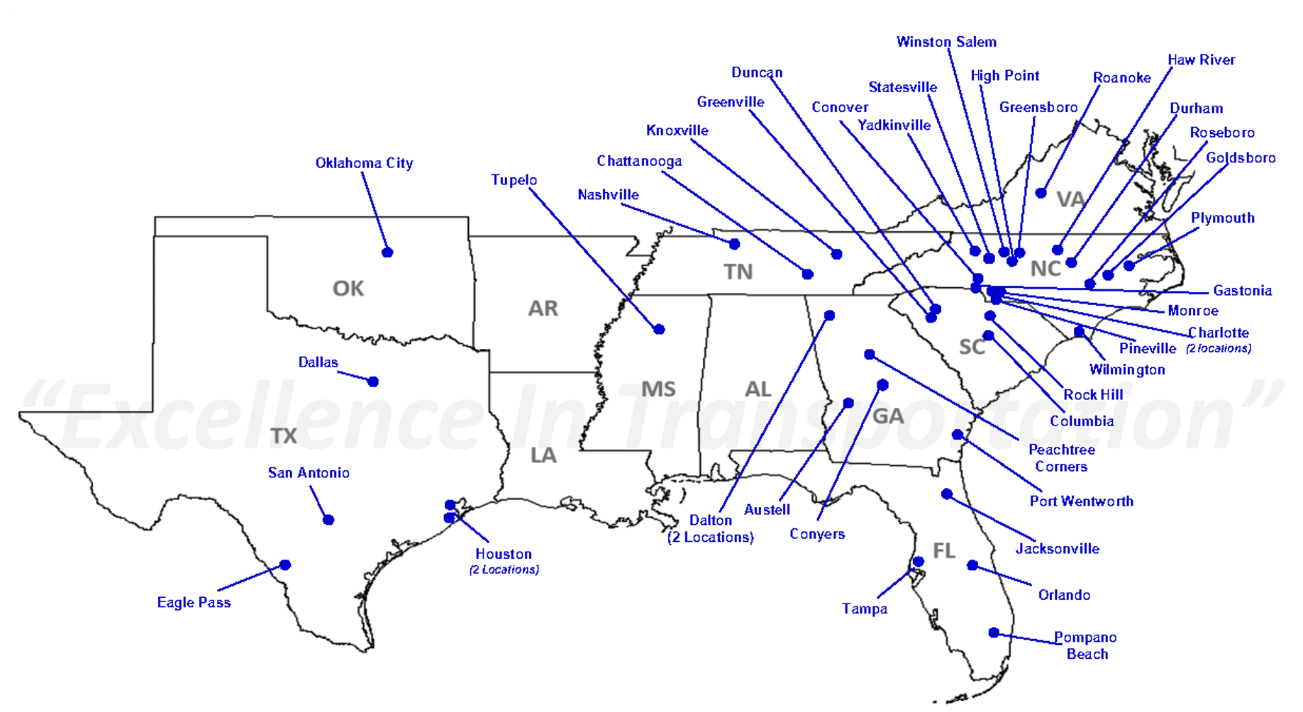 Salem Leasing Locations Map