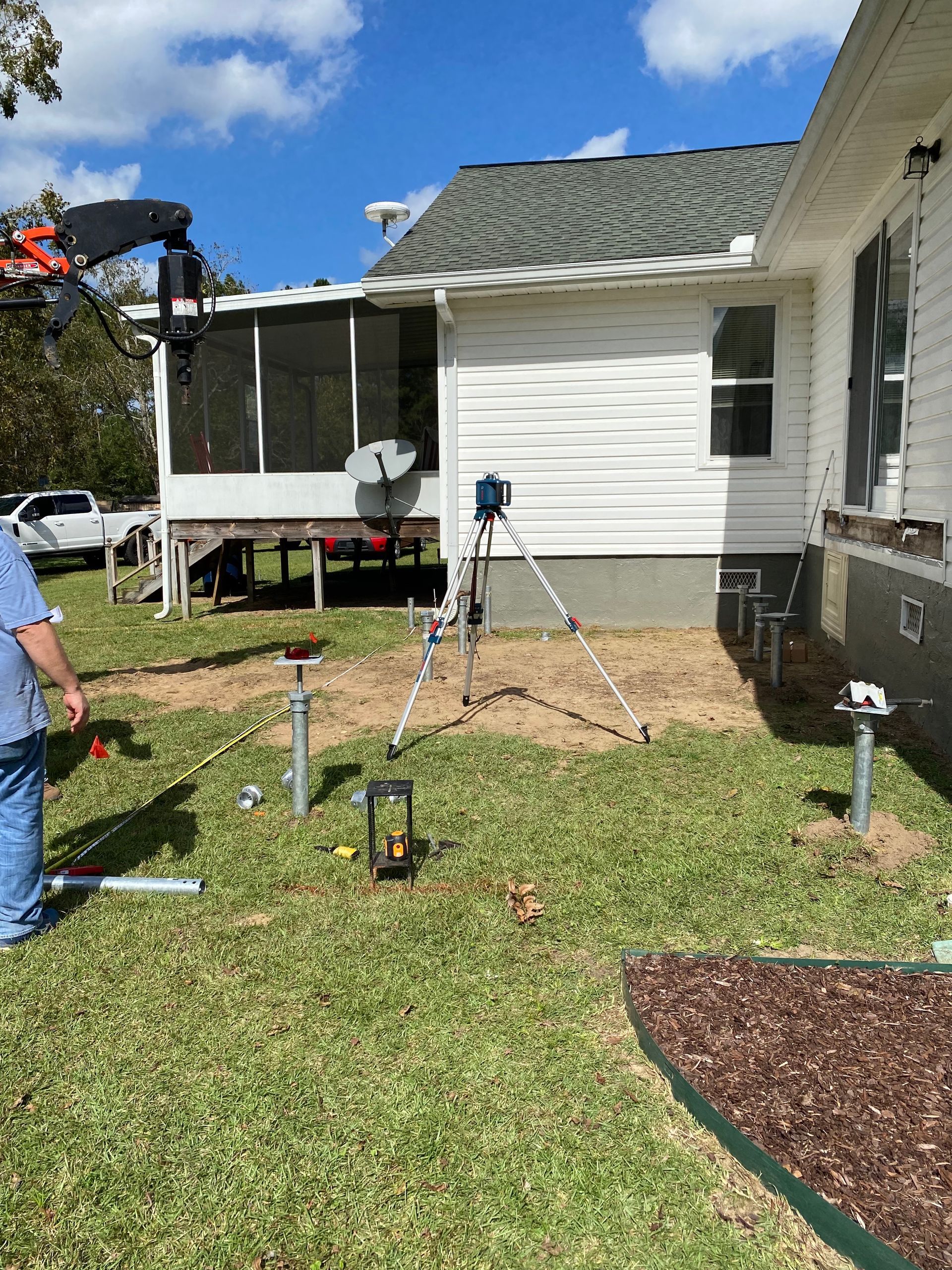 Pile installation done for a house by Gulf States Construction & Piles