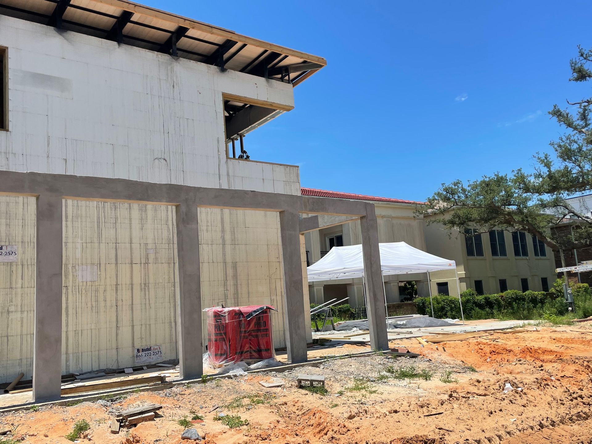 Pile installation done for a building by Gulf States Construction & Piles