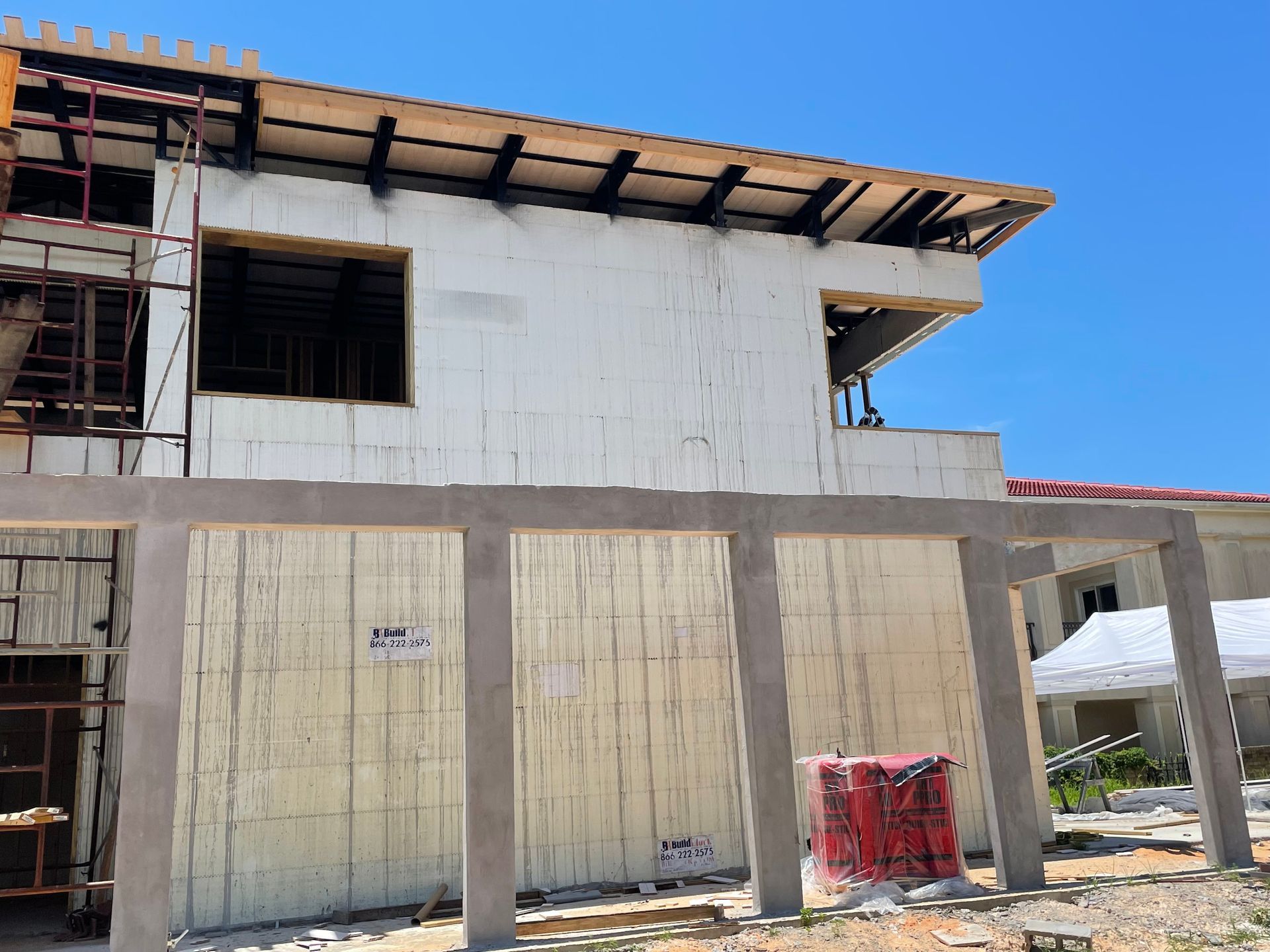 Pile installation done for a building by Gulf States Construction & Piles