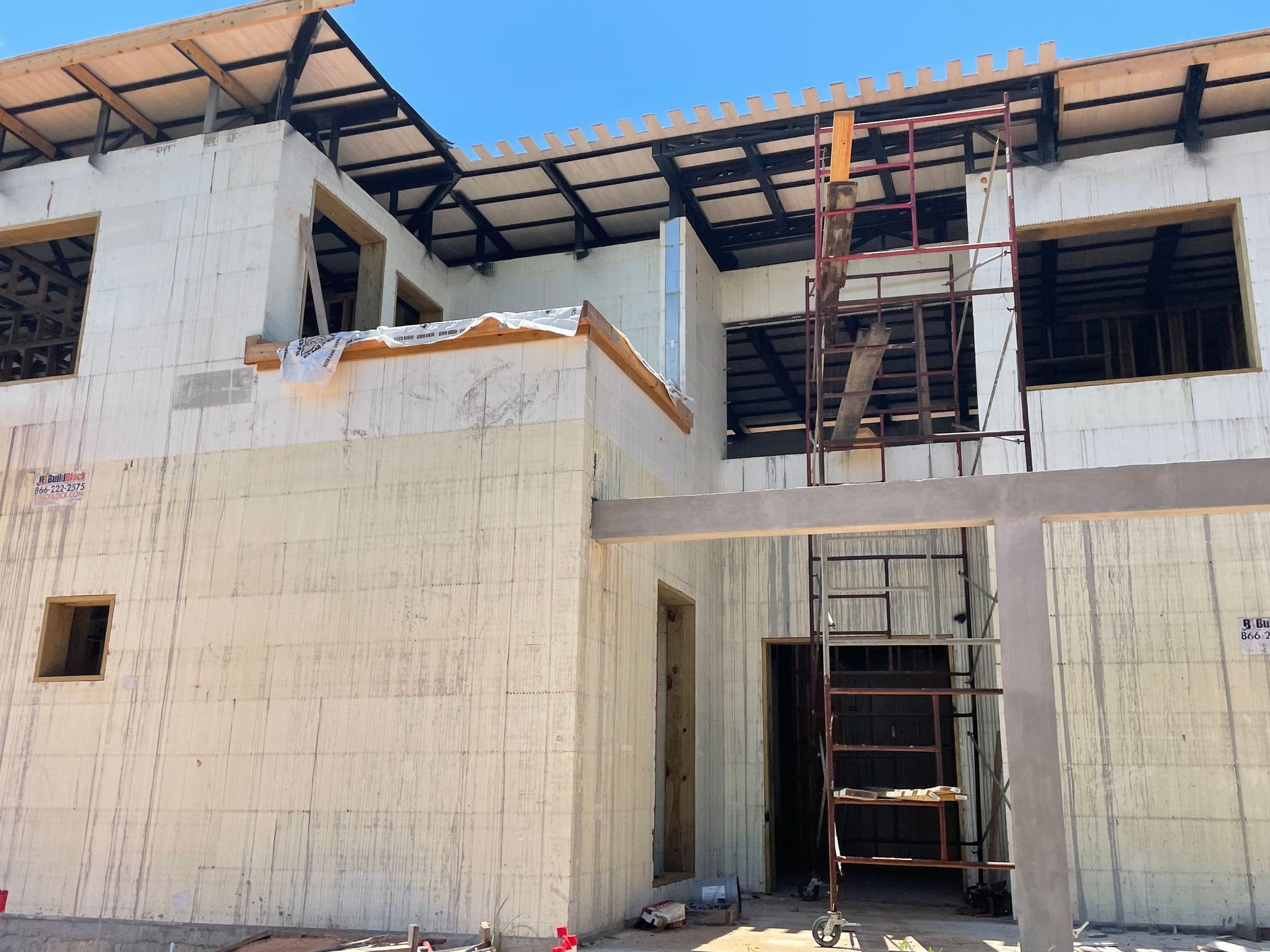 Pile installation done for a building by Gulf States Construction & Piles