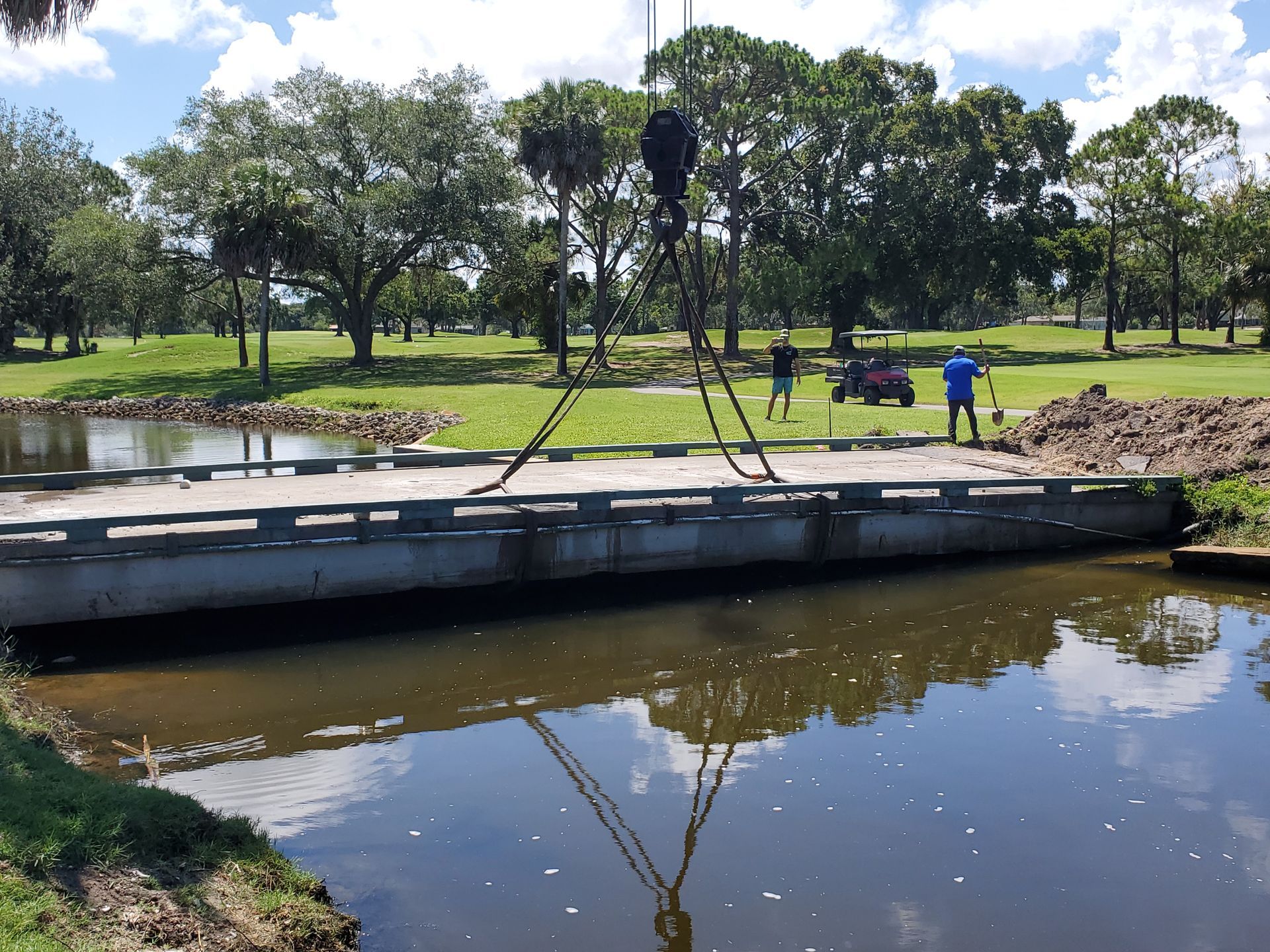 Pile installation done for a bridge by Gulf States Construction & Piles