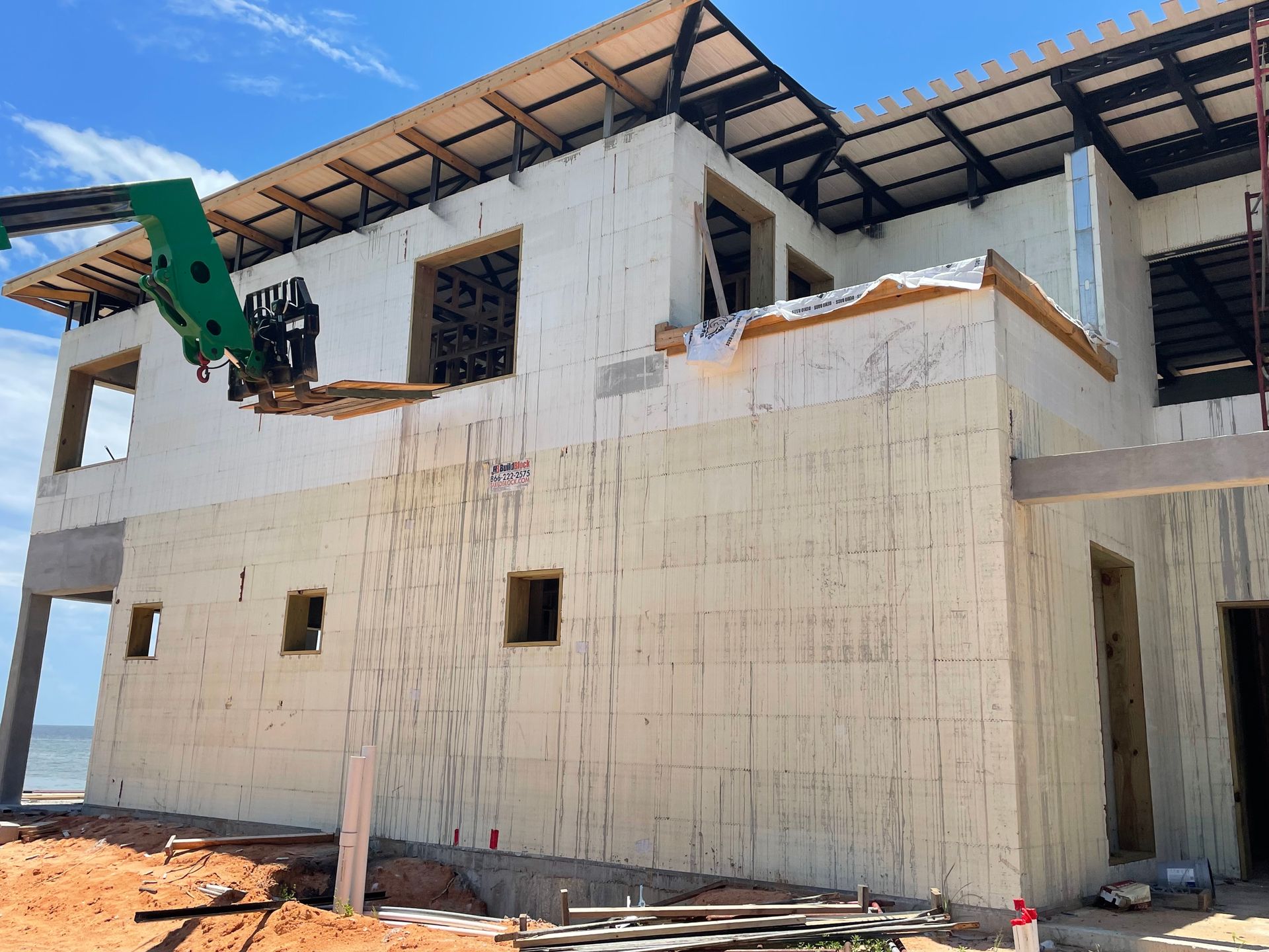 Pile installation done for a building by Gulf States Construction & Piles