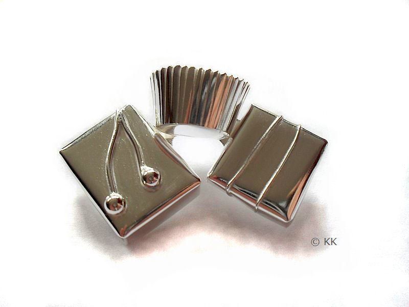 Zilveren broche bonbon snoep in zilver van Karen Klein edelsmid