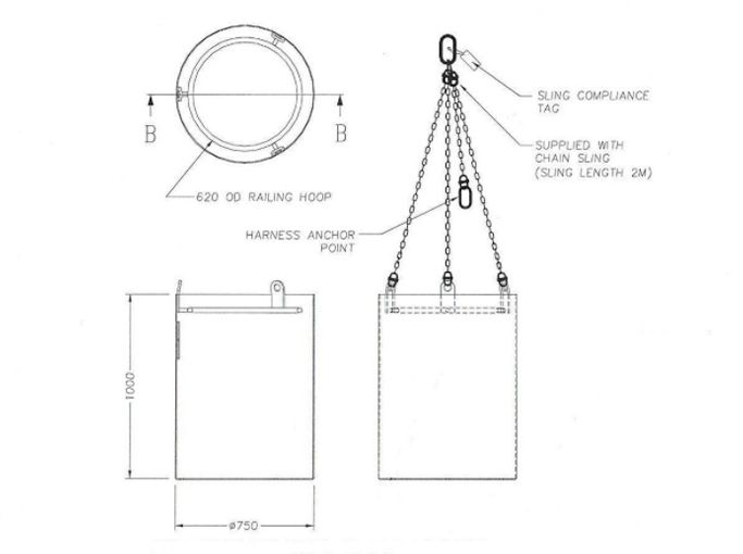 1-Person man box diagram