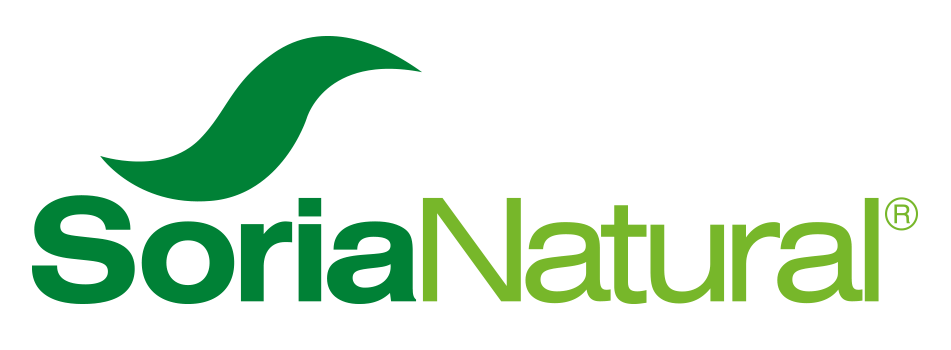 Logotipo de soria natural con una s verde sobre fondo blanco