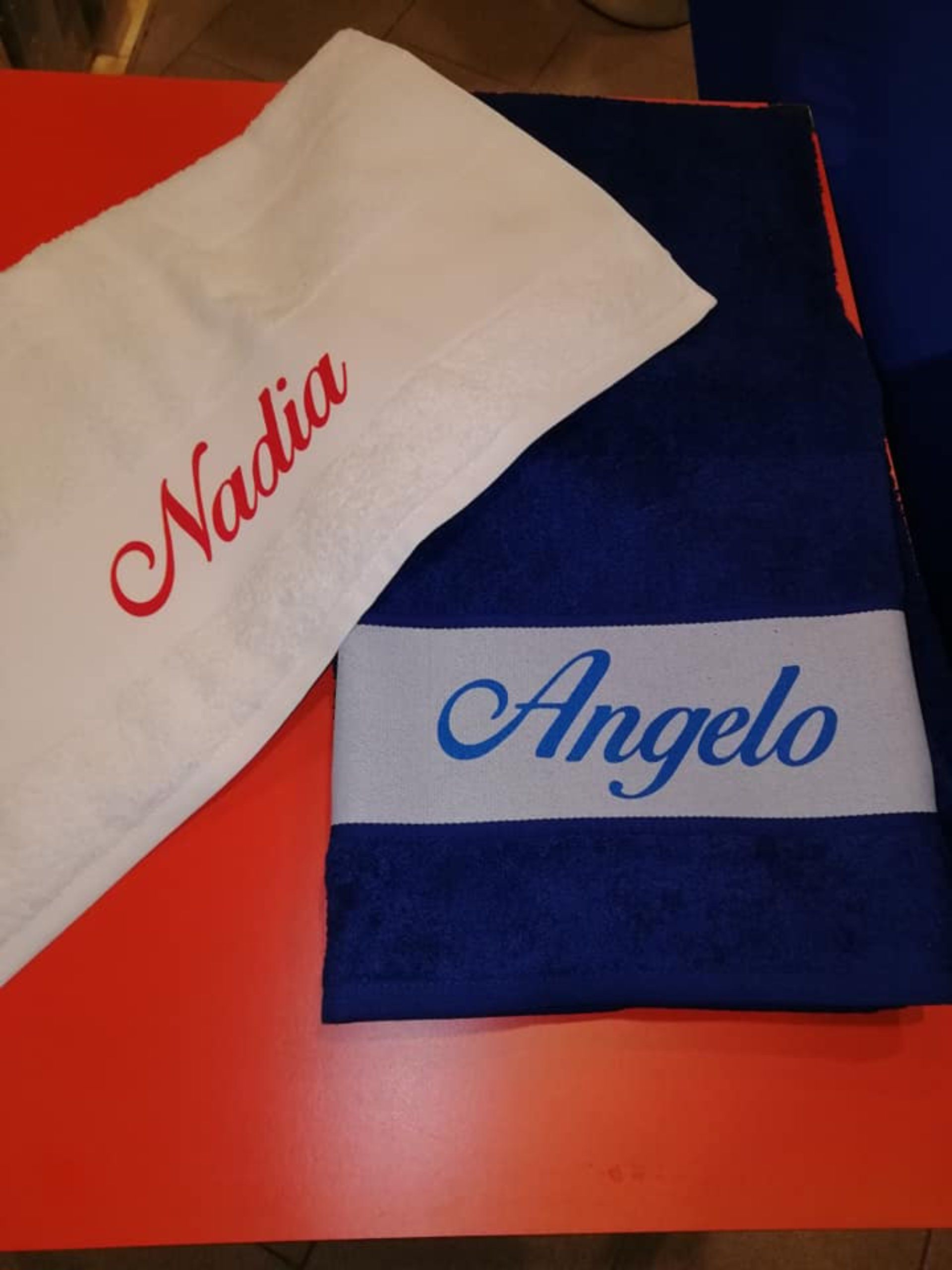 asciugamani ricordo personalizzate