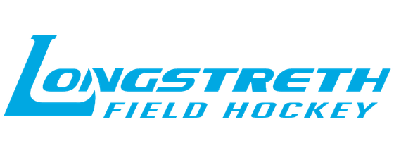Longstreth Field Hockey blue logo with stylized text on a white background