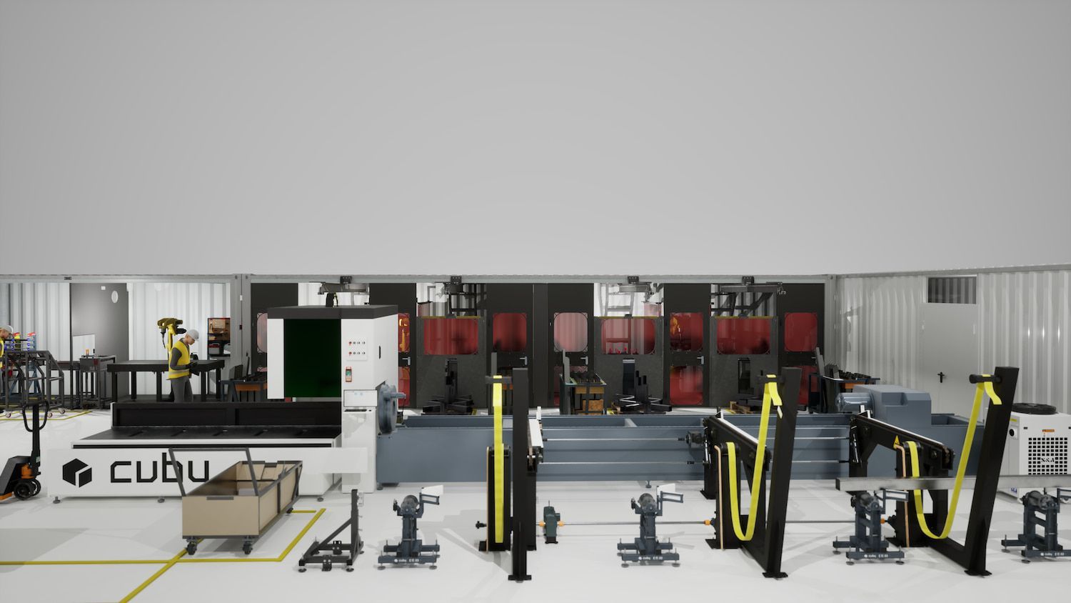 A Cuby Factory With Construction Workers — Chandolin Construction in Bathurst, NSW