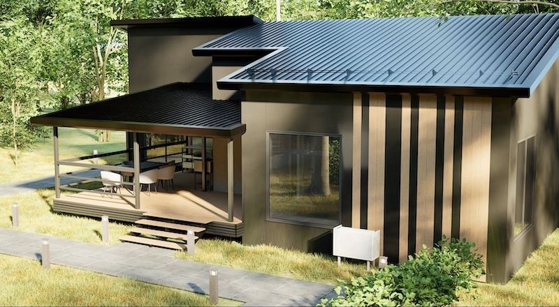 A Render of a House Next to Some Trees — Chandolin Construction in Bathurst, NSW
