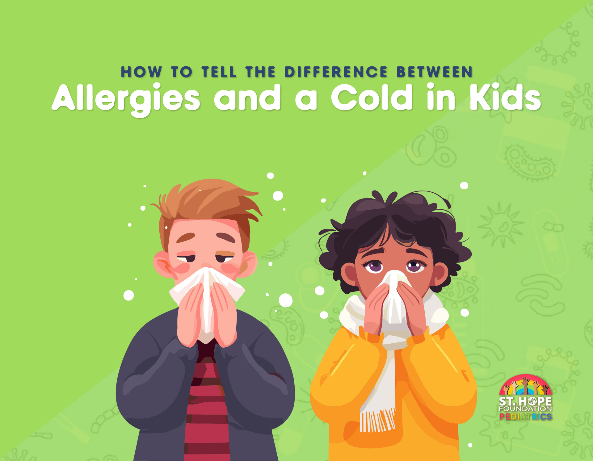 difference between allergies and colds