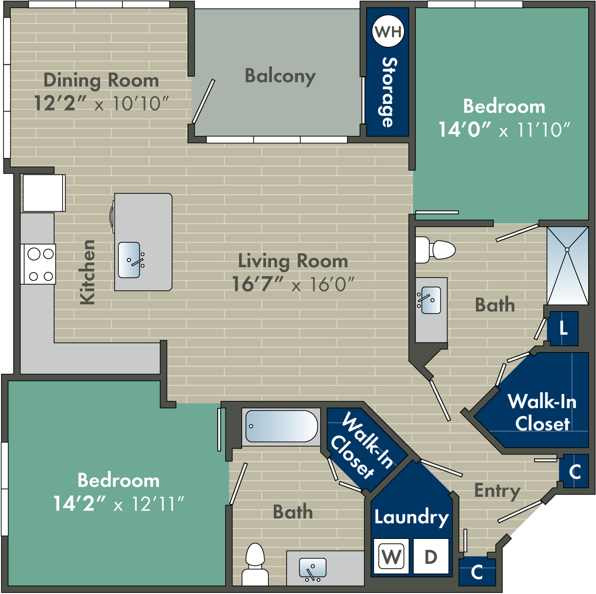 Cottages at Cades Cove - Floor Plan 1