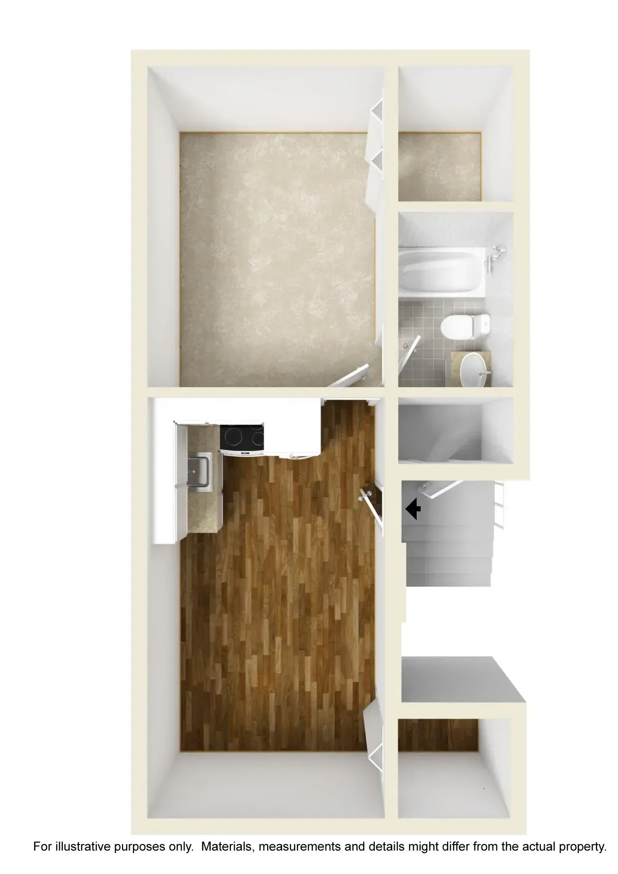 1 Bed Unfurnished