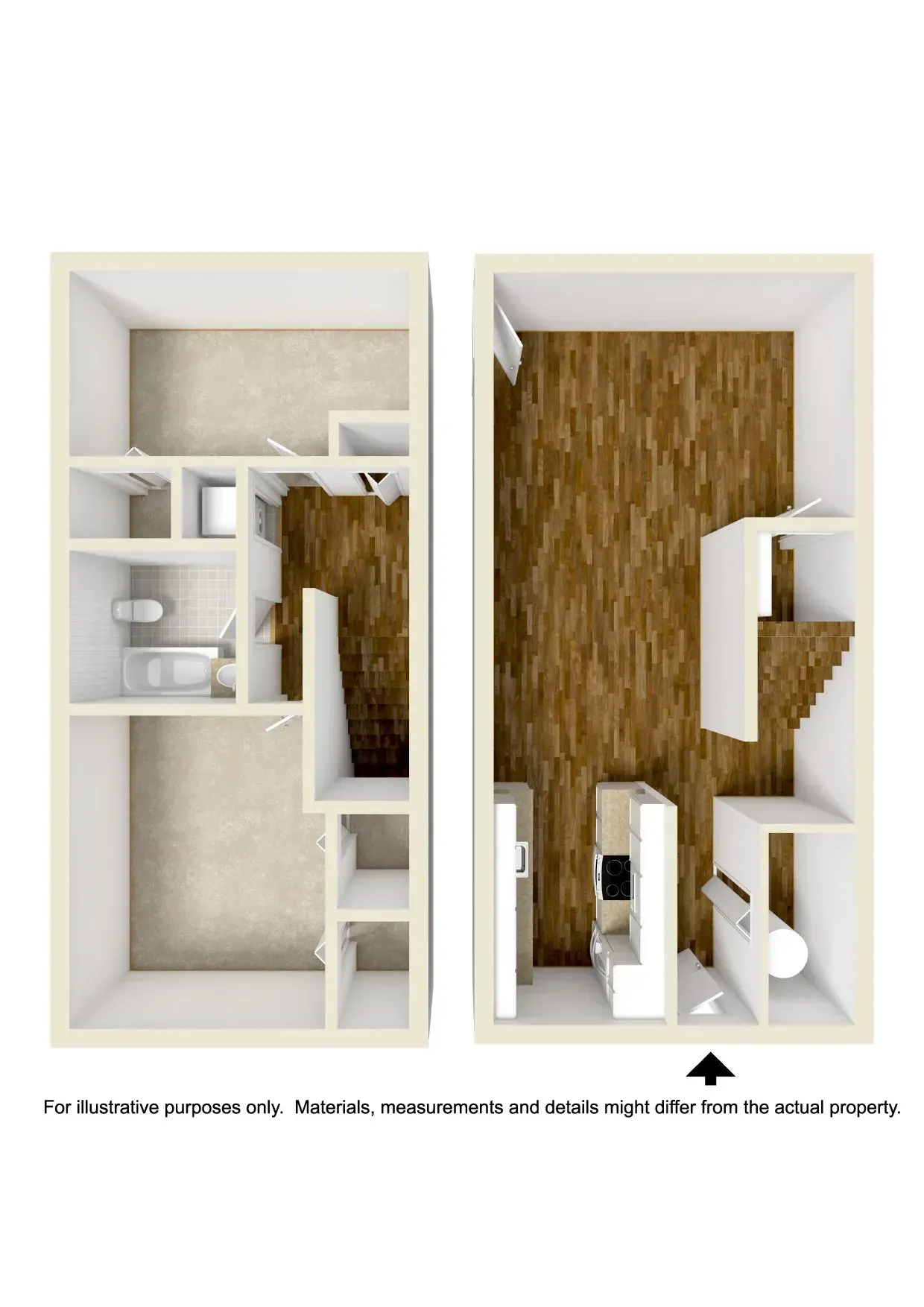 2 Bed Unfurnished
